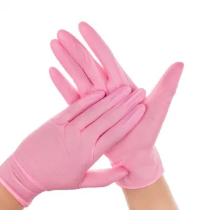 Medicom Brand Disposable Pink Nitrile Gloves (Box of 100) SMALL ONLY